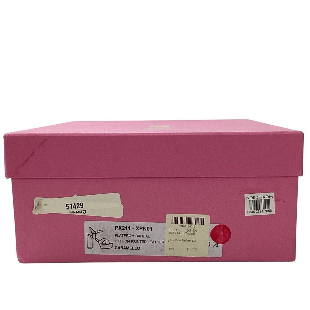 PARIS TEXAS Size 39.5 Python Print Platform Sanda… - image 12